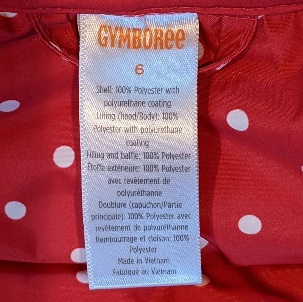 GYMBOREE Candy Apple Vest Size 6